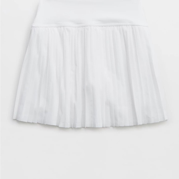Aerie Crisp White Pleated Skort - Picture 5 of 12